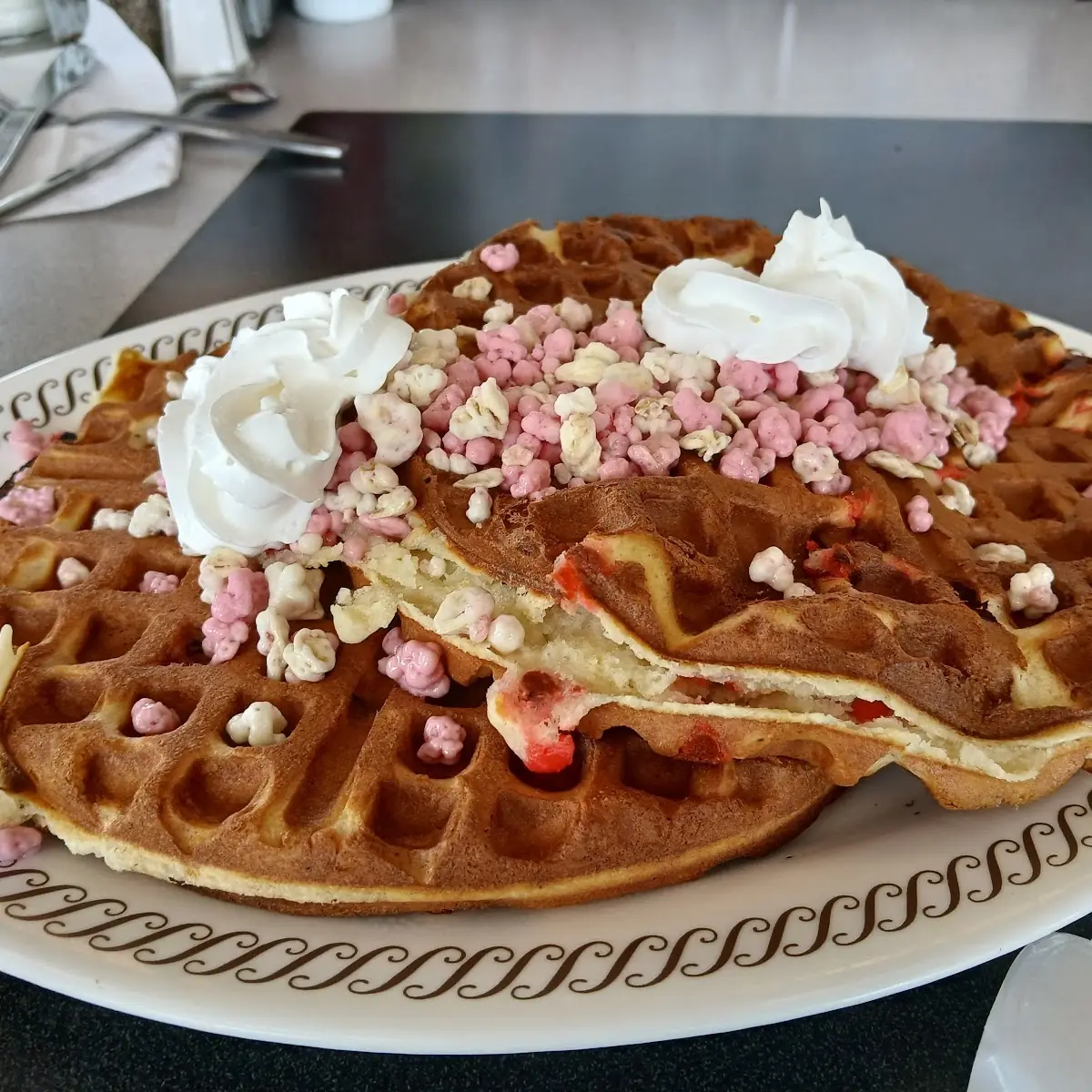 Strawberry Shortcake Waffles