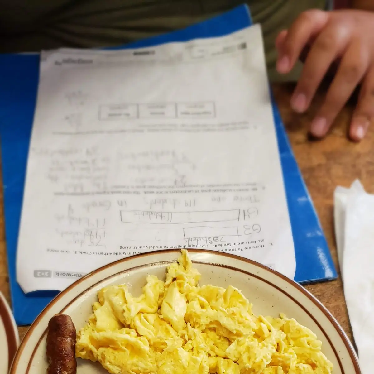 Dice Ham & Scrambled Eggs