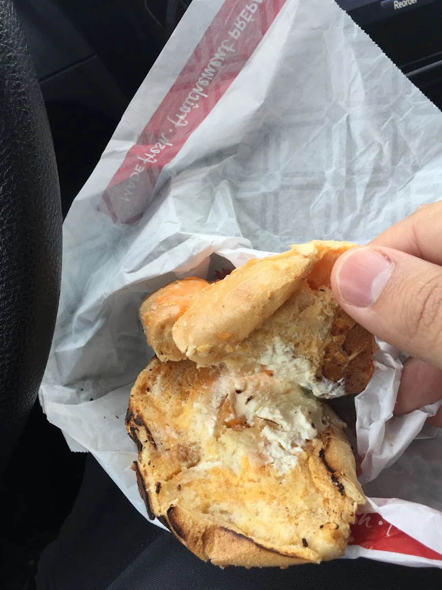 Cheese Bagels with Cream Cheese