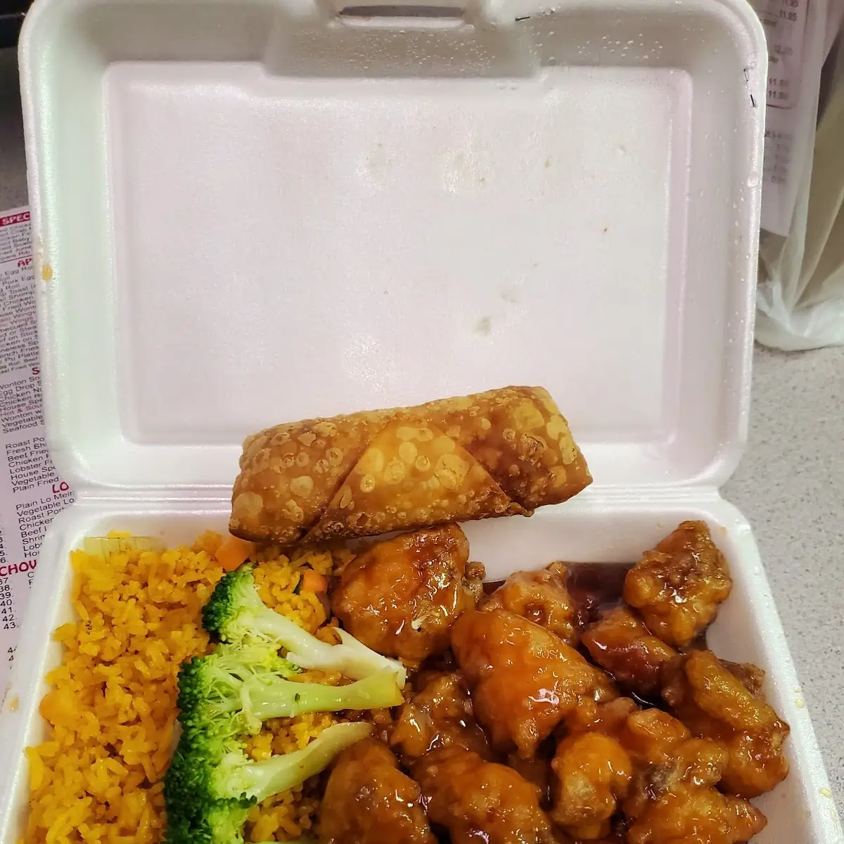 General TSO's Chicken with Fried Rice