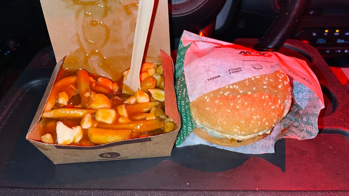 Burger Combo with Poutine, A&W Canada