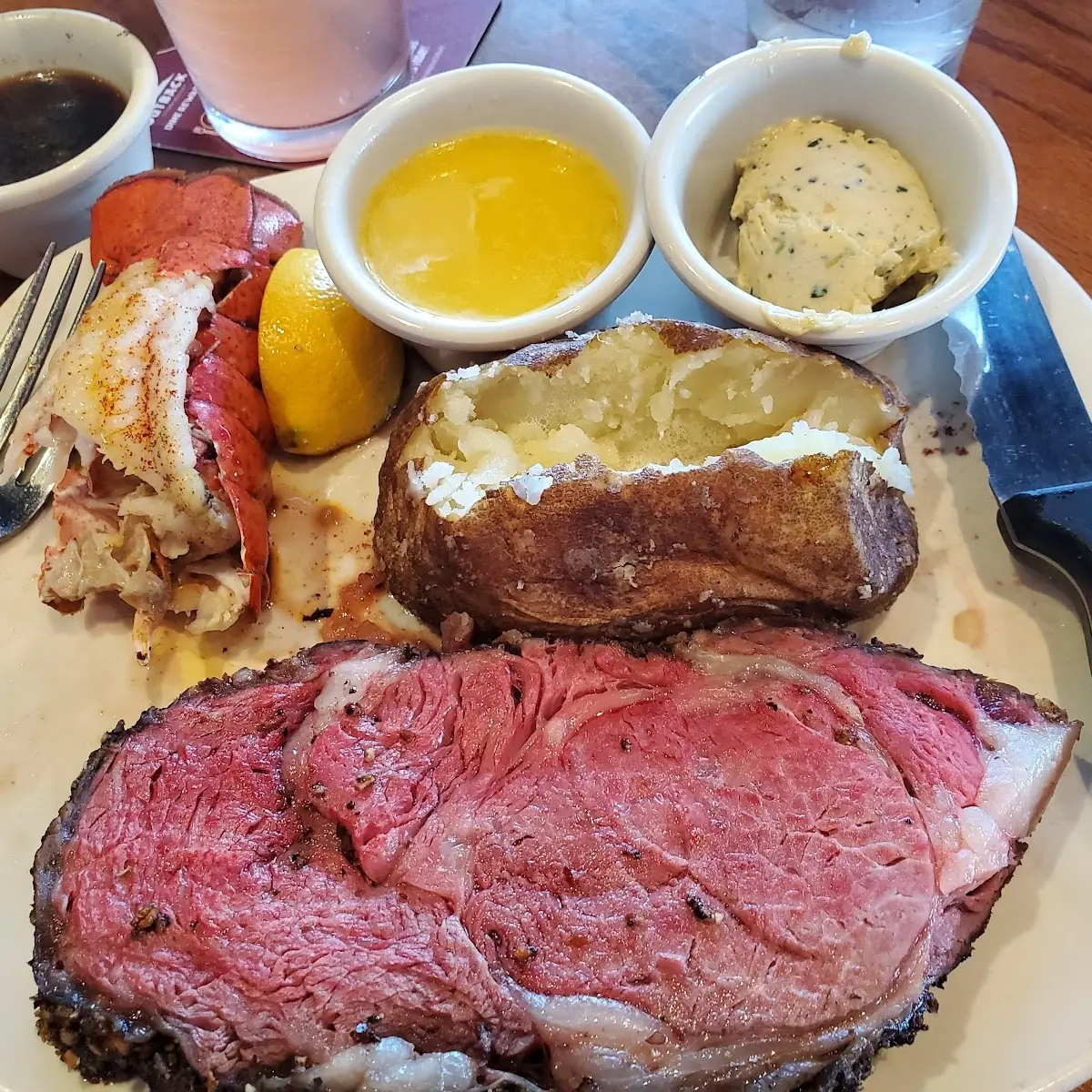 Prime Rib with Lobster Tail