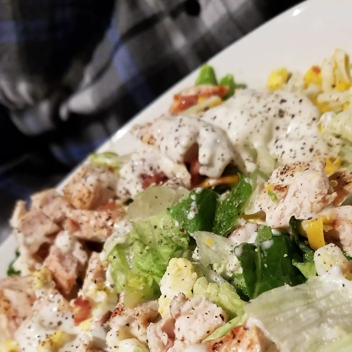 Salad with Blue Cheese Dressing