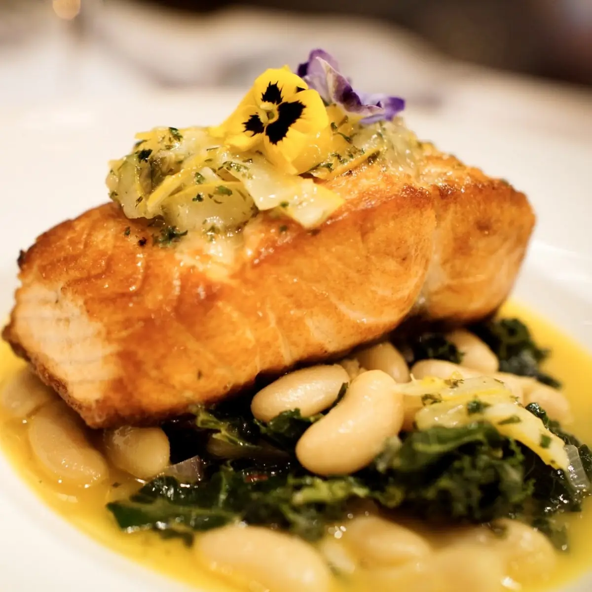 Pan Seared Black Sea Bass