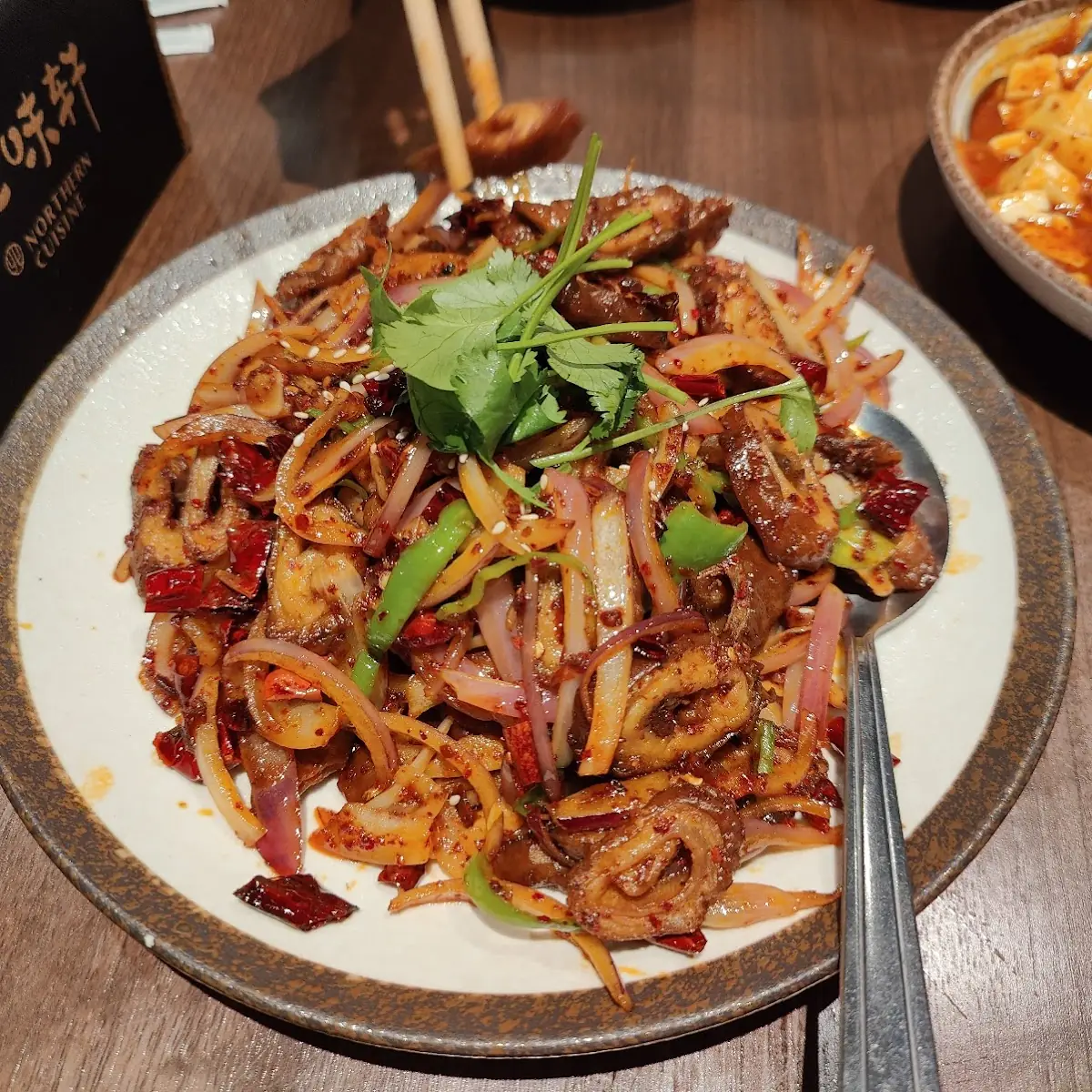 Spicy Sichuan Fried Chicken and Beef