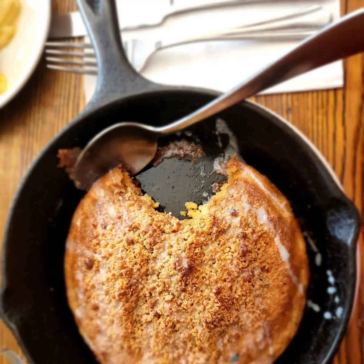 Olive Oil Banana Flambé Cake