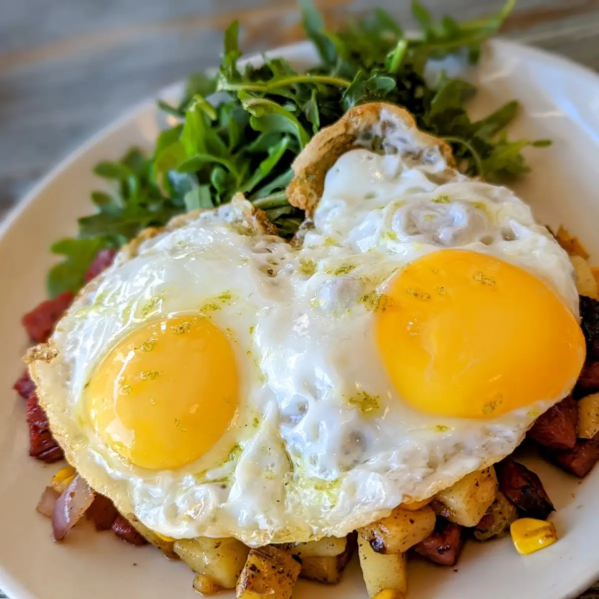 Pastrami Hash and Egg