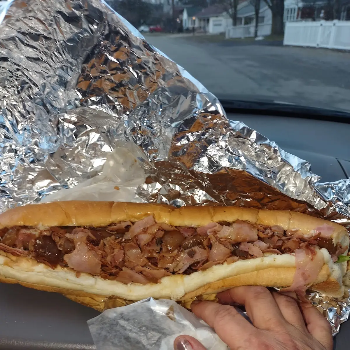 Ham Provolone Grilled Onions