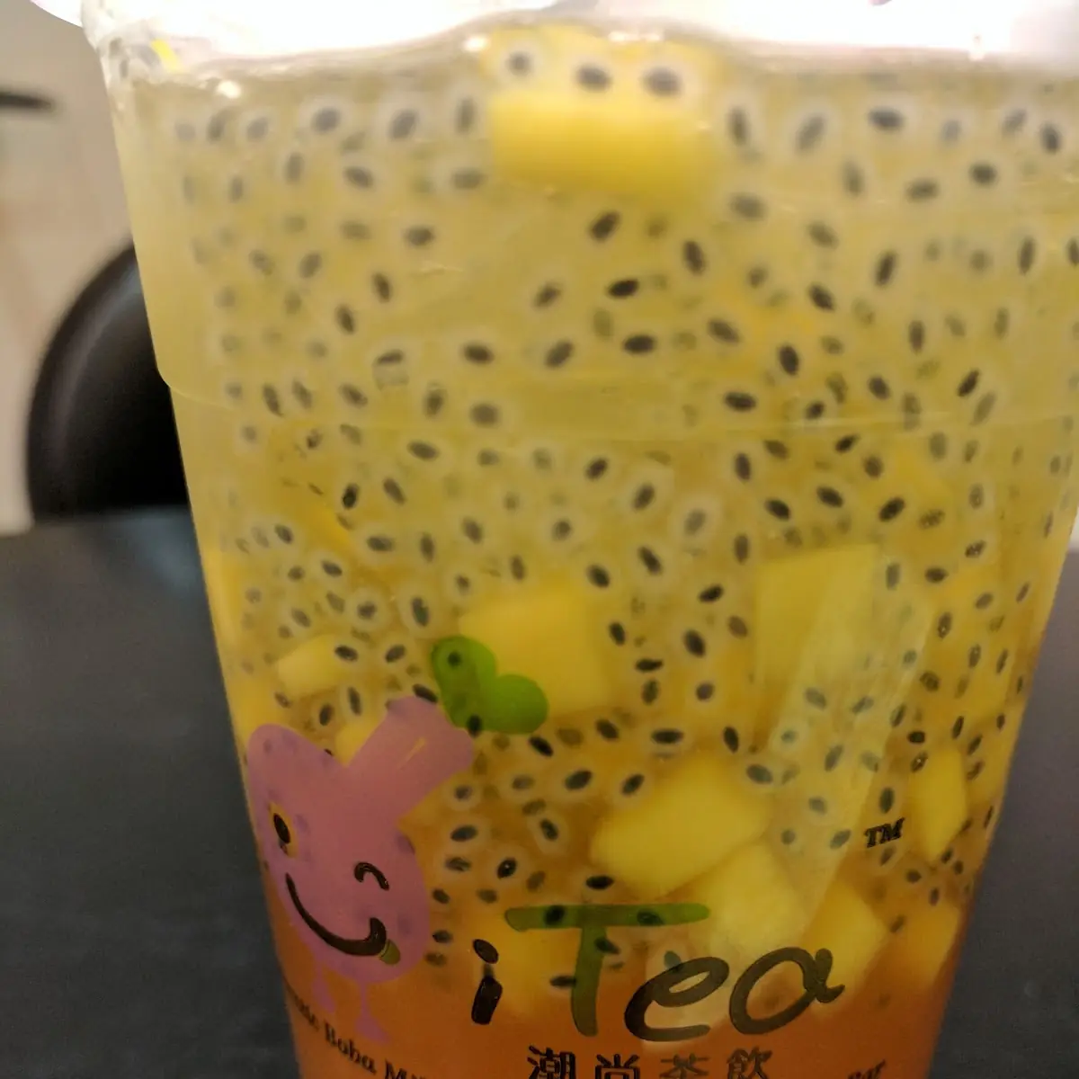 Mango Fruit Tea with Chia Seed