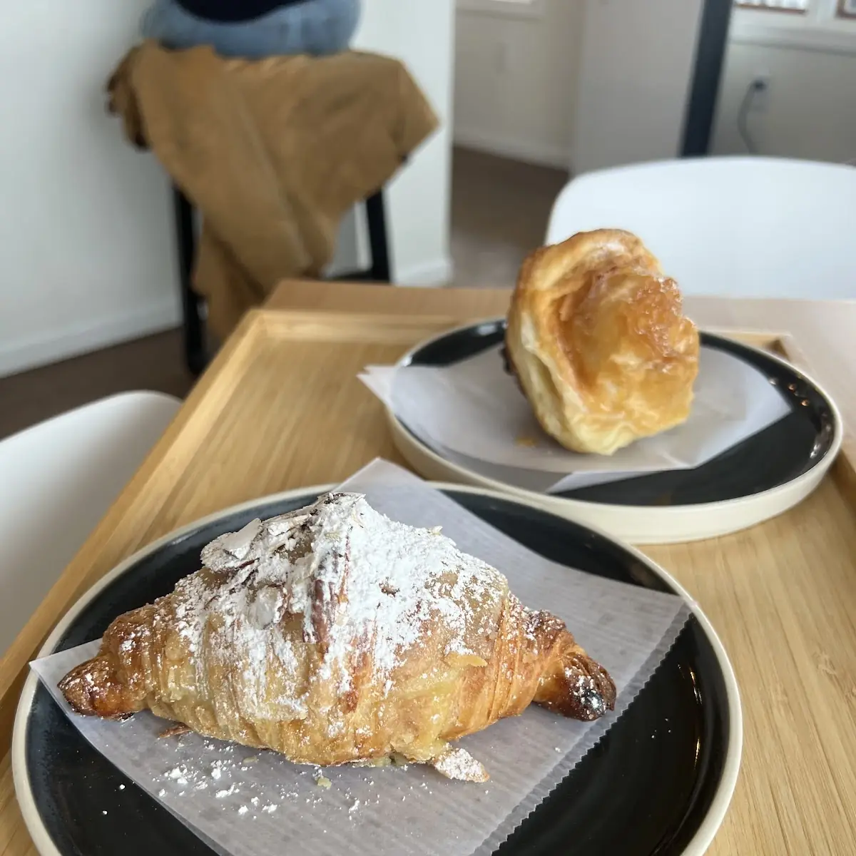 Almond Croissant and Morning Bun