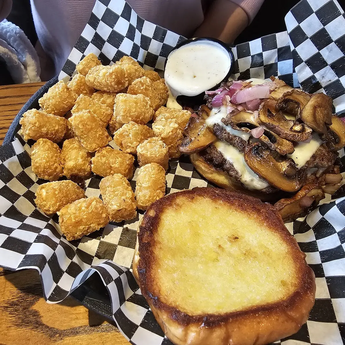 Mushroom Swiss Burger