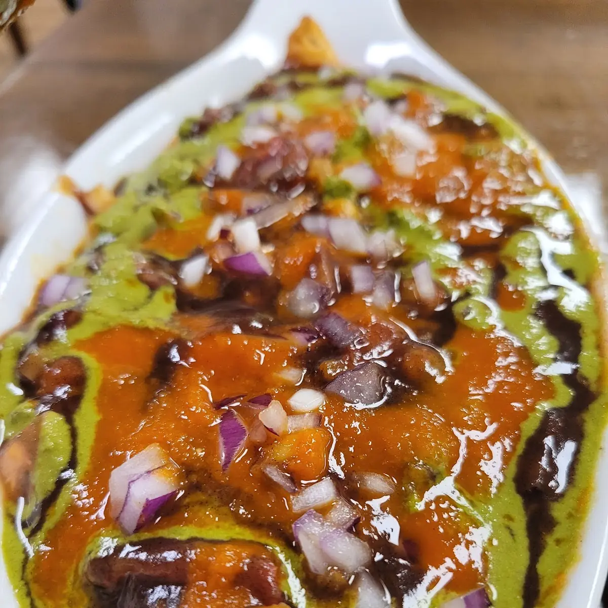 Samosa Chaat, Egg N Spice Indian restaurant windsor