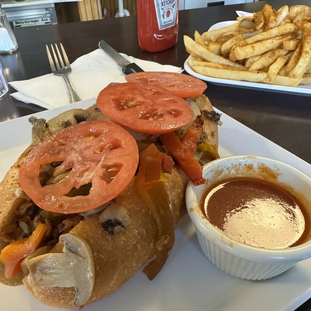 Veggie Cheesesteak Sandwich