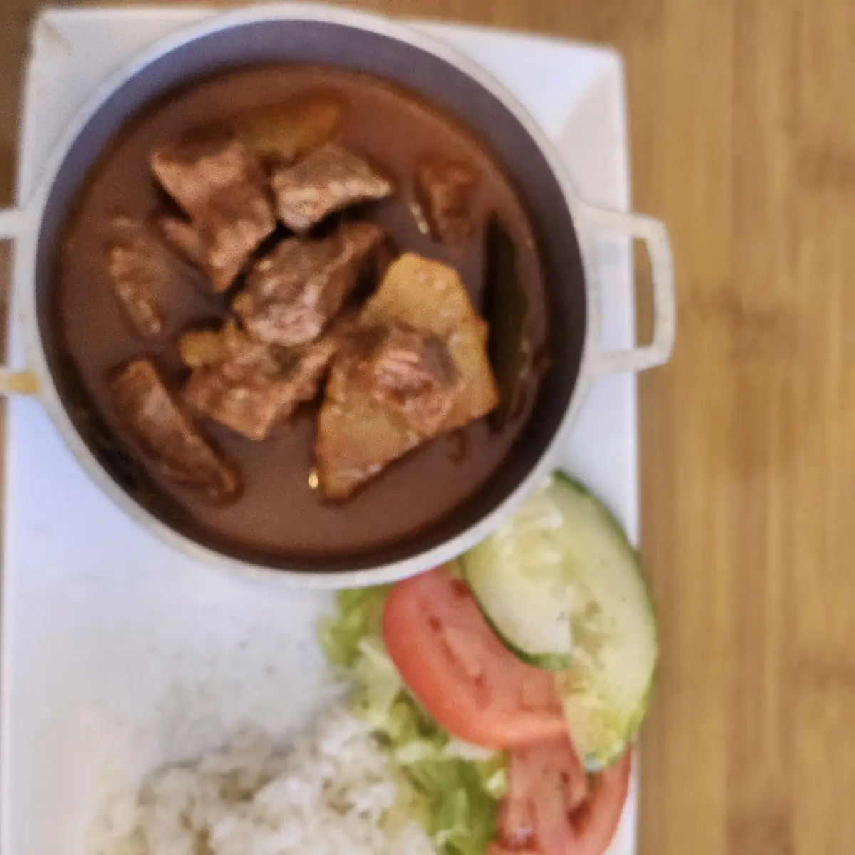 Beef Stew with White Rice
