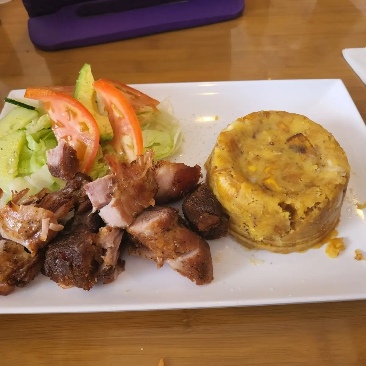 Mofongo Con Carne Frita