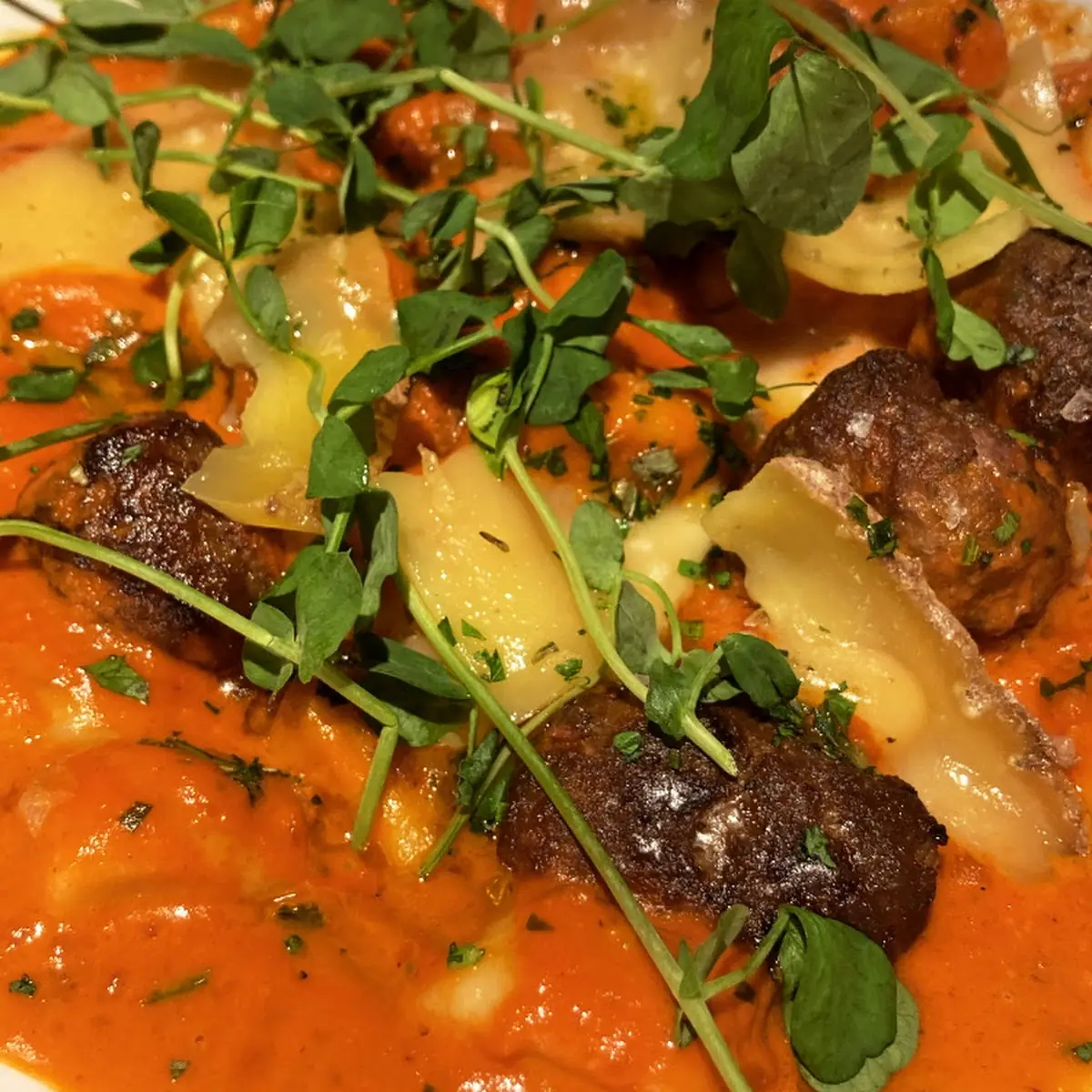 Gnocchi and Lamb Meatballs