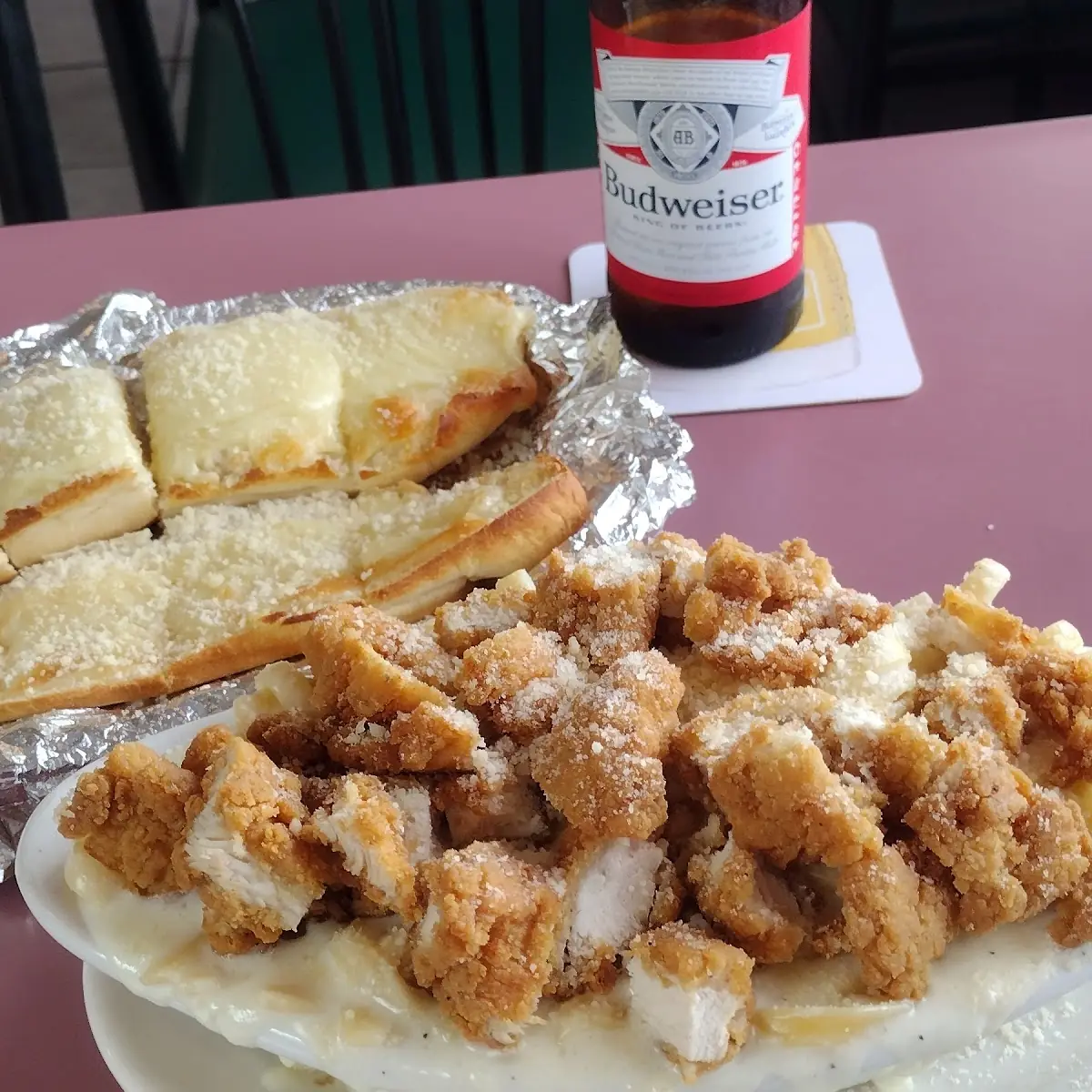 Fettuccine with Crispy Chicken