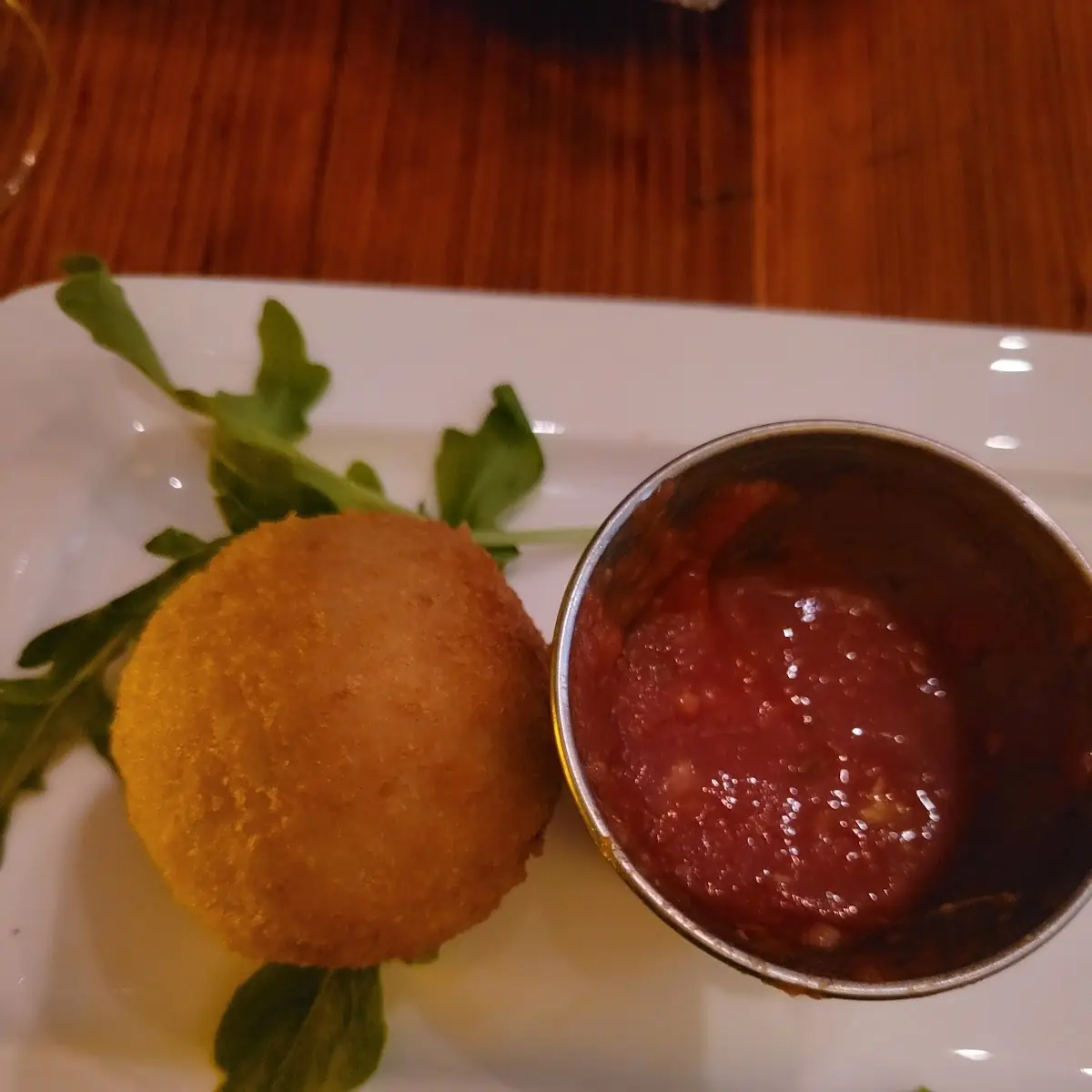 Fried Arancini with Marinara Sauce