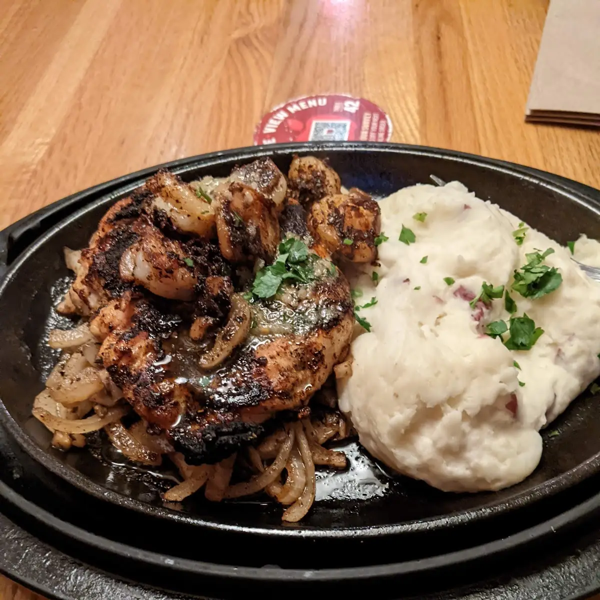 Bourbon Chicken and Shrimp