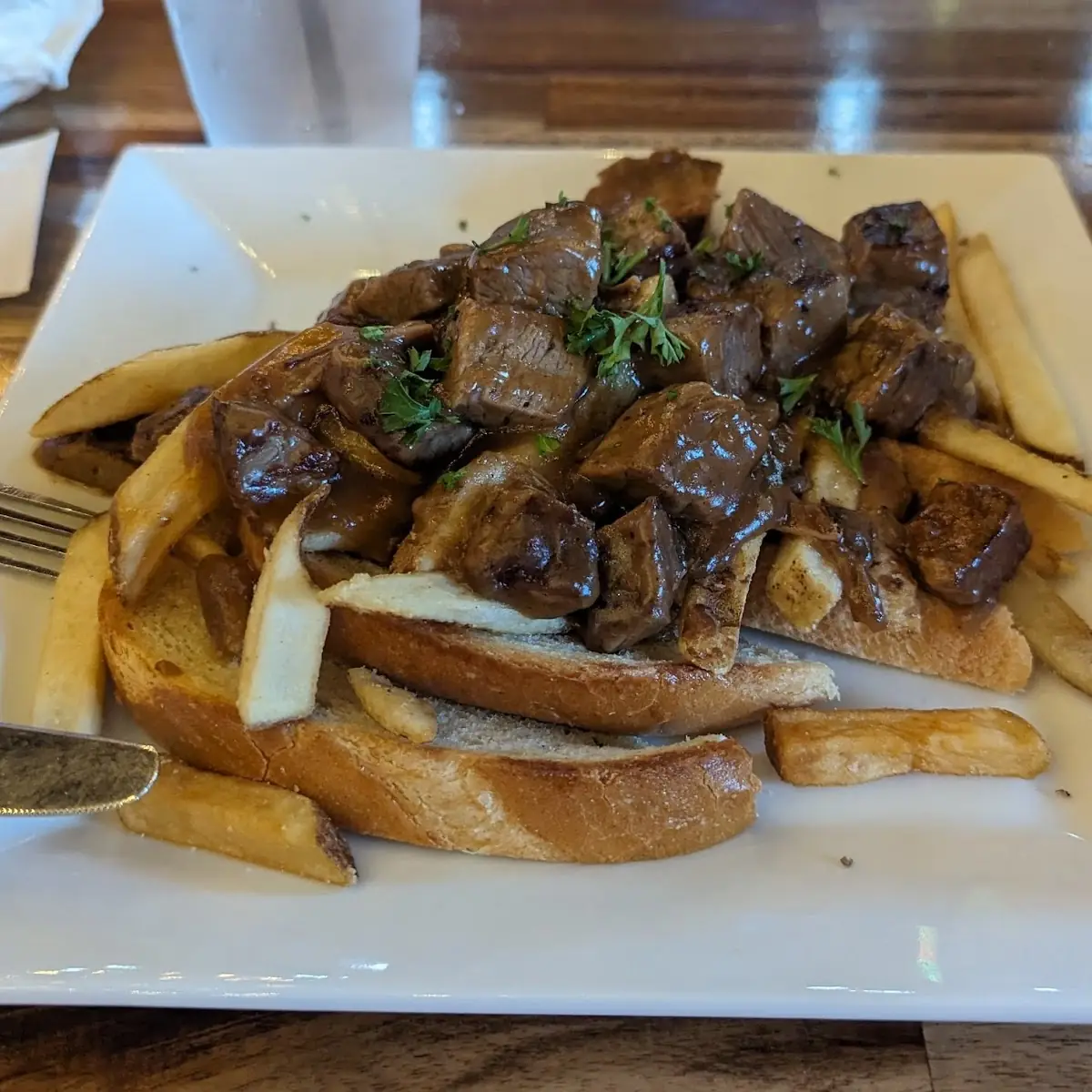 Open-Faced Brisket Sandwich