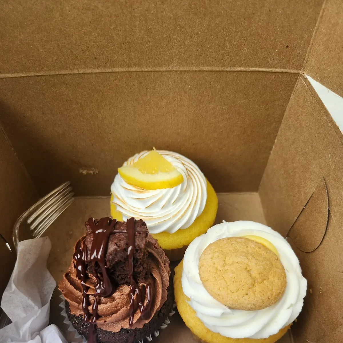 Lemon Raspberry Red Velvet Mexican Chocolate Lava Cupcakes