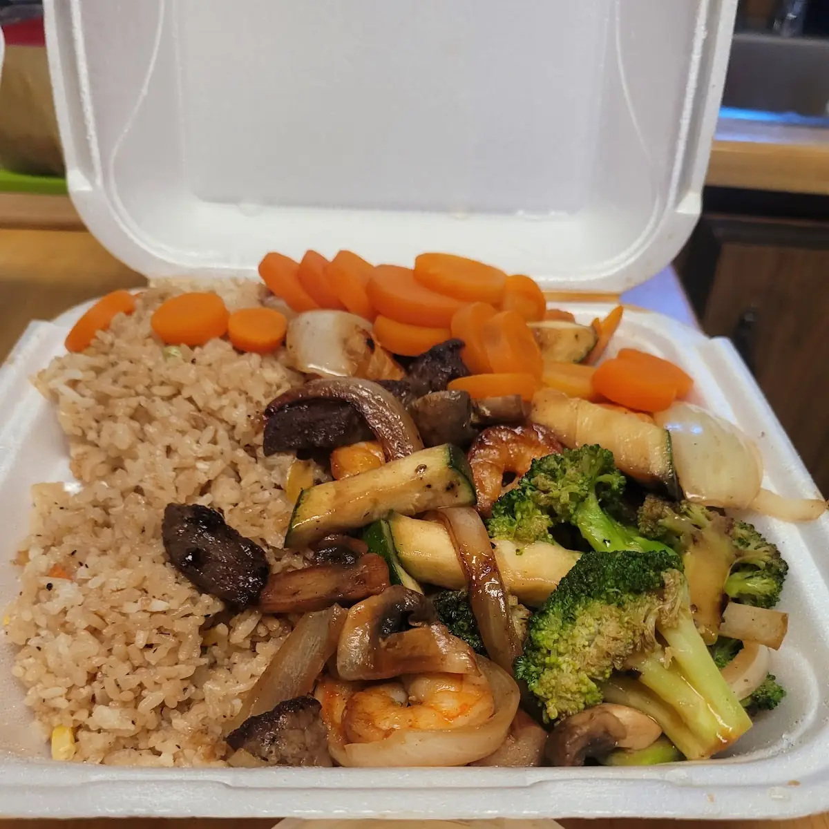 Hibachi Steak and Shrimp
