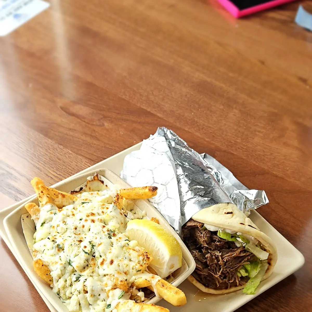 Great Greek Pulled Lamb Gyro