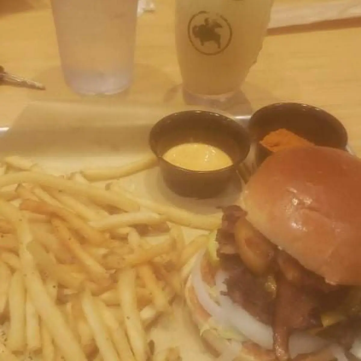 Cheese Curd Burger Combo