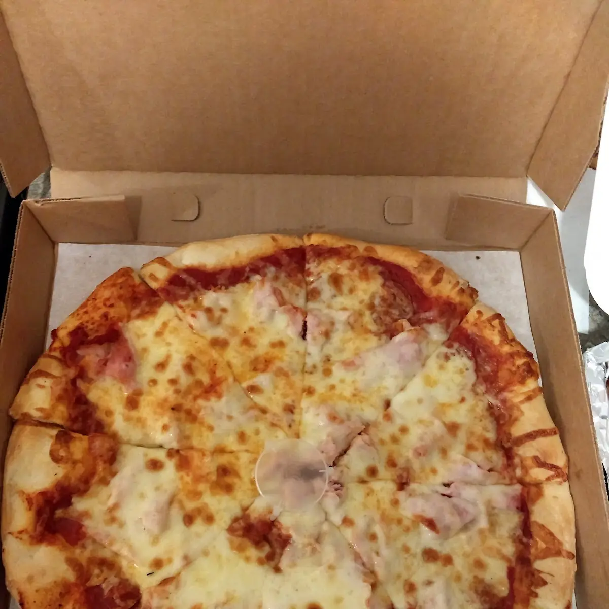 Canadian Bacon and Pepperoni Pizza