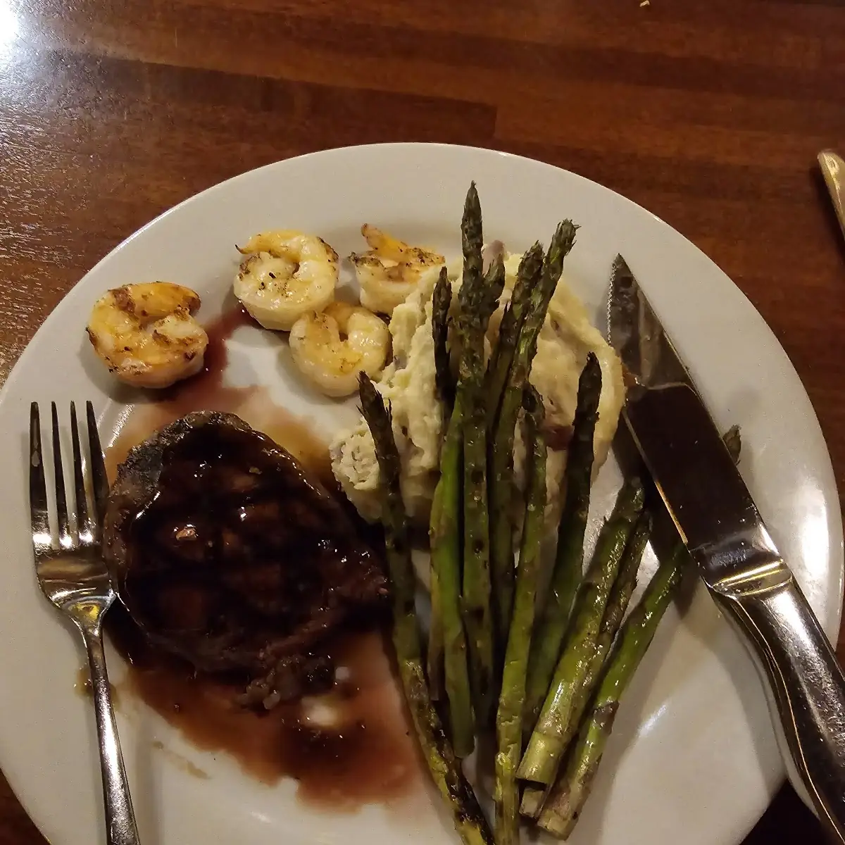 Filet Mignon and Shrimp