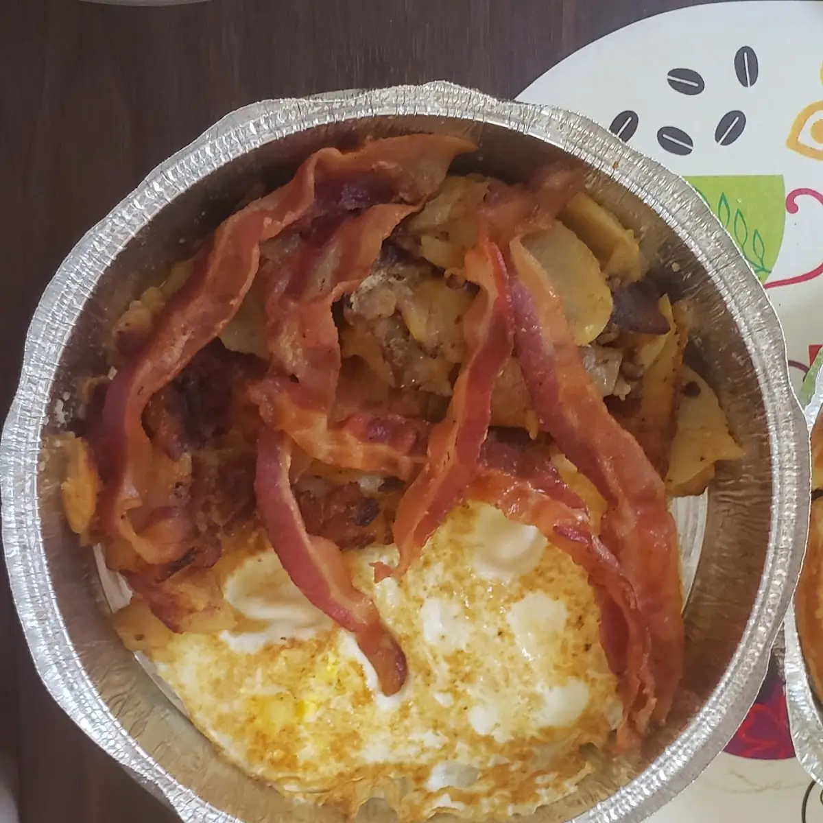Eggs Home Fries and Bacon