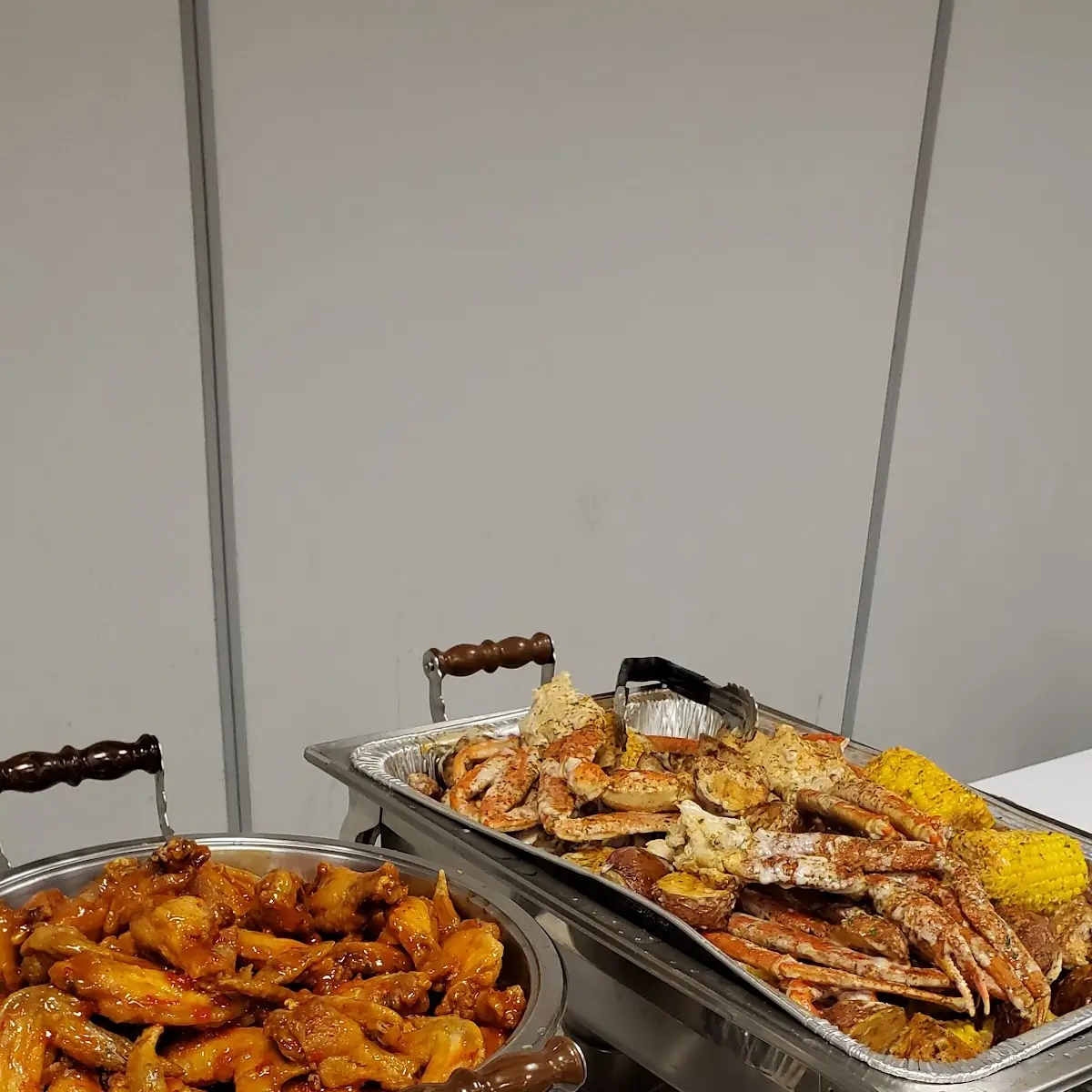 Chicken Wings Crab Legs