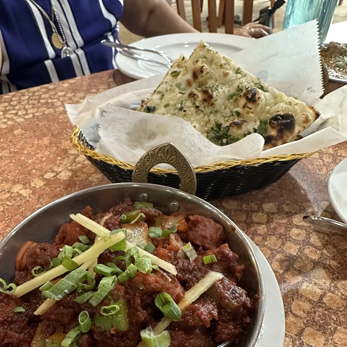 Ginger Chicken and Garlic Naan