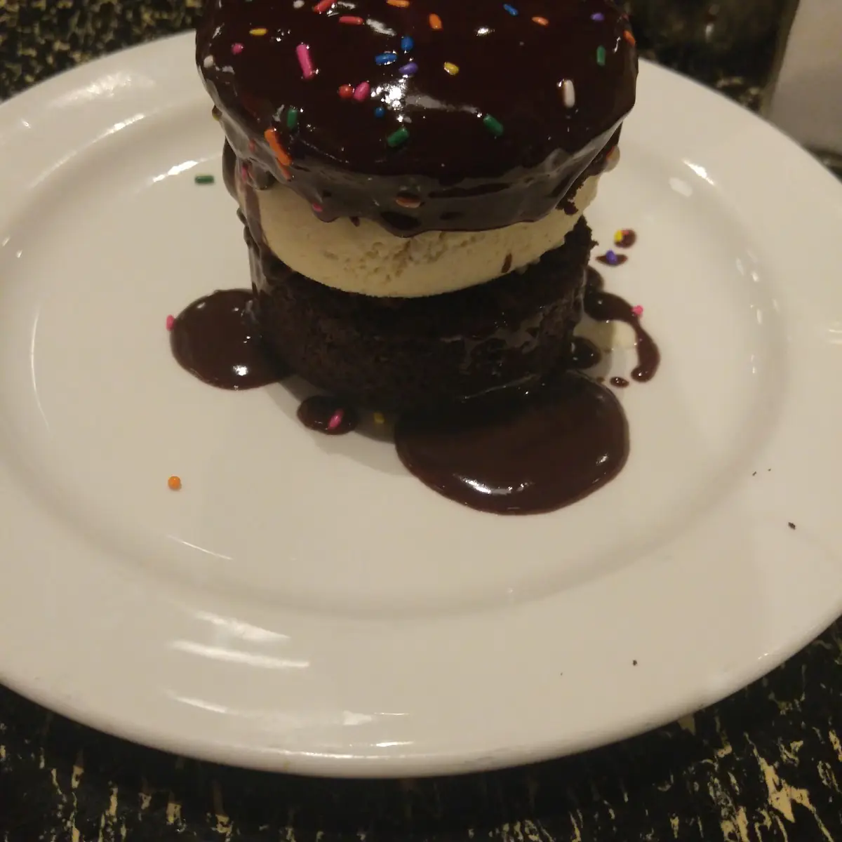 Chocolate Fudge Brownie a La Mode