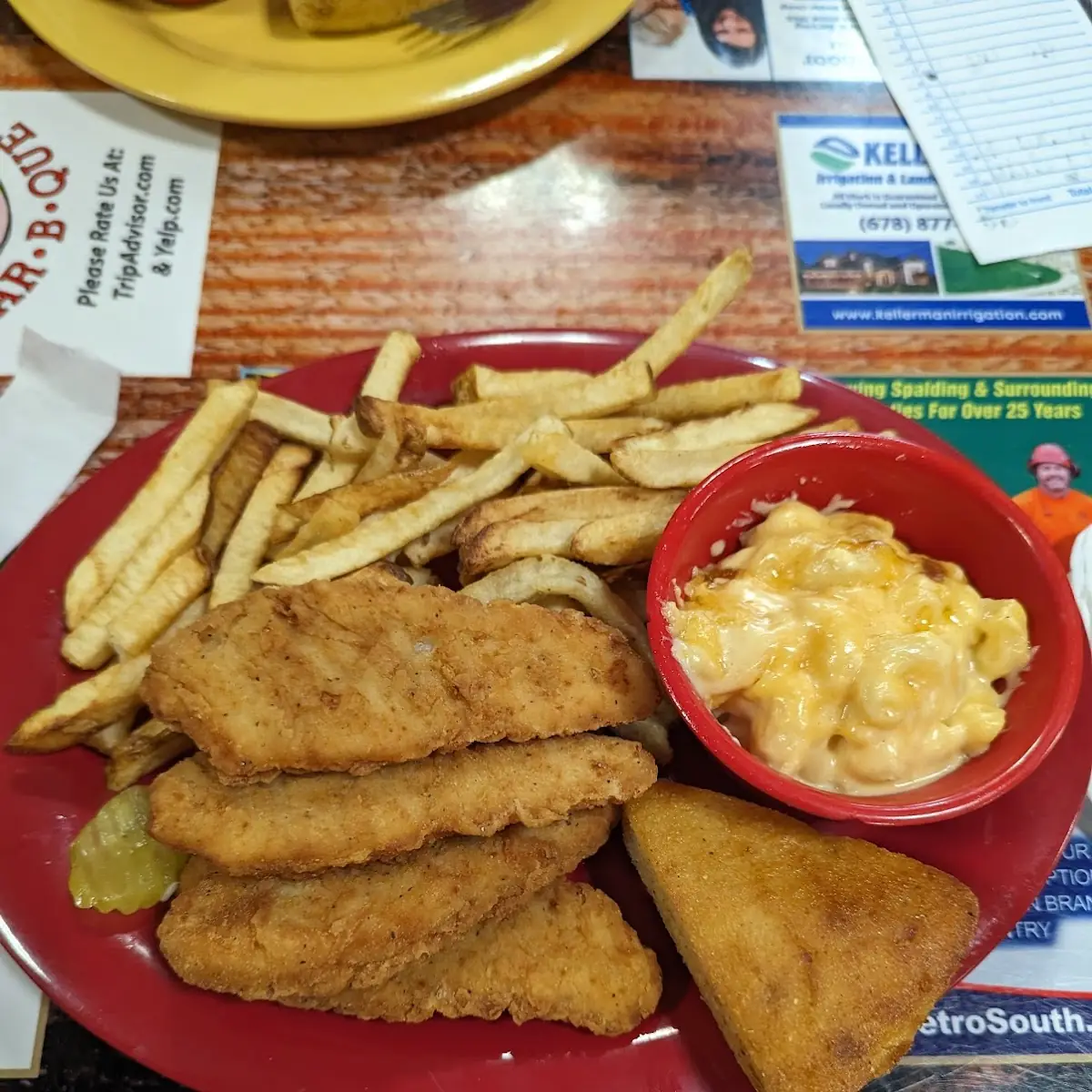 Chicken Tenders with Mac Cheese