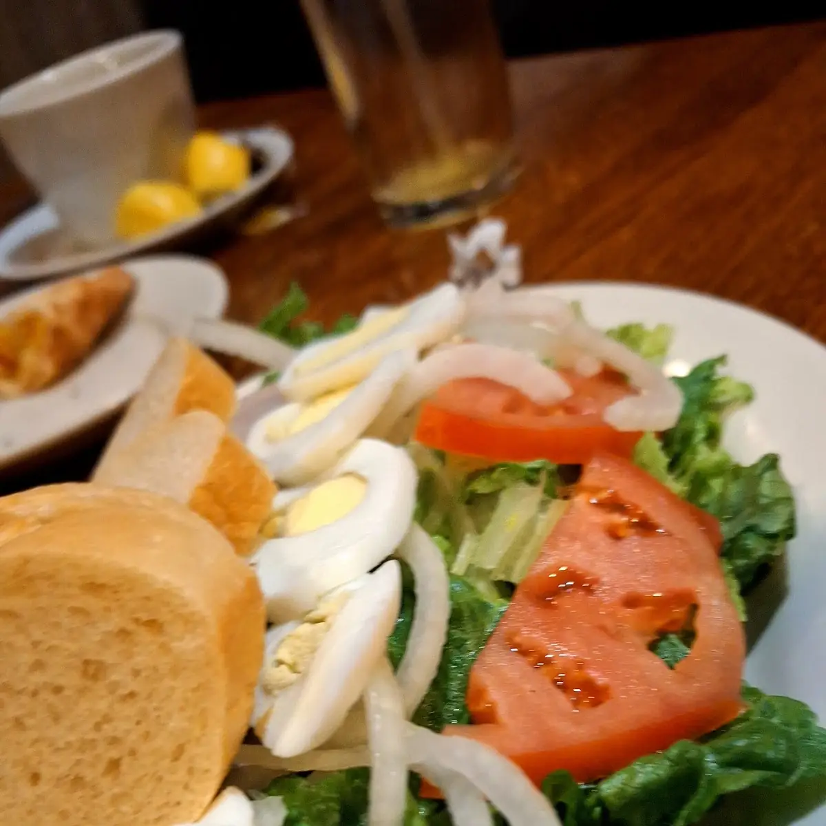 Mixed Green Salad with Boiled Eggs