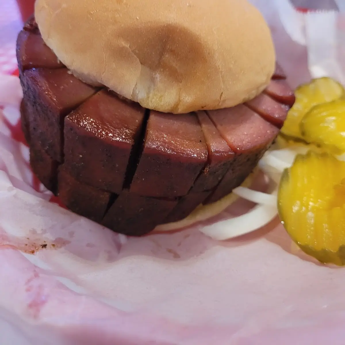 BBQ Bologna Sandwich