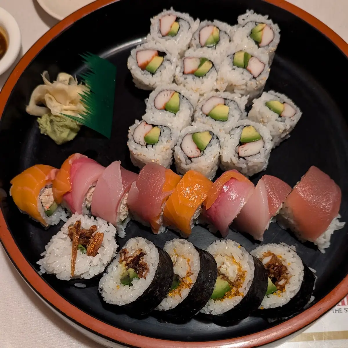 California Roll Rainbow Roll Spider Roll