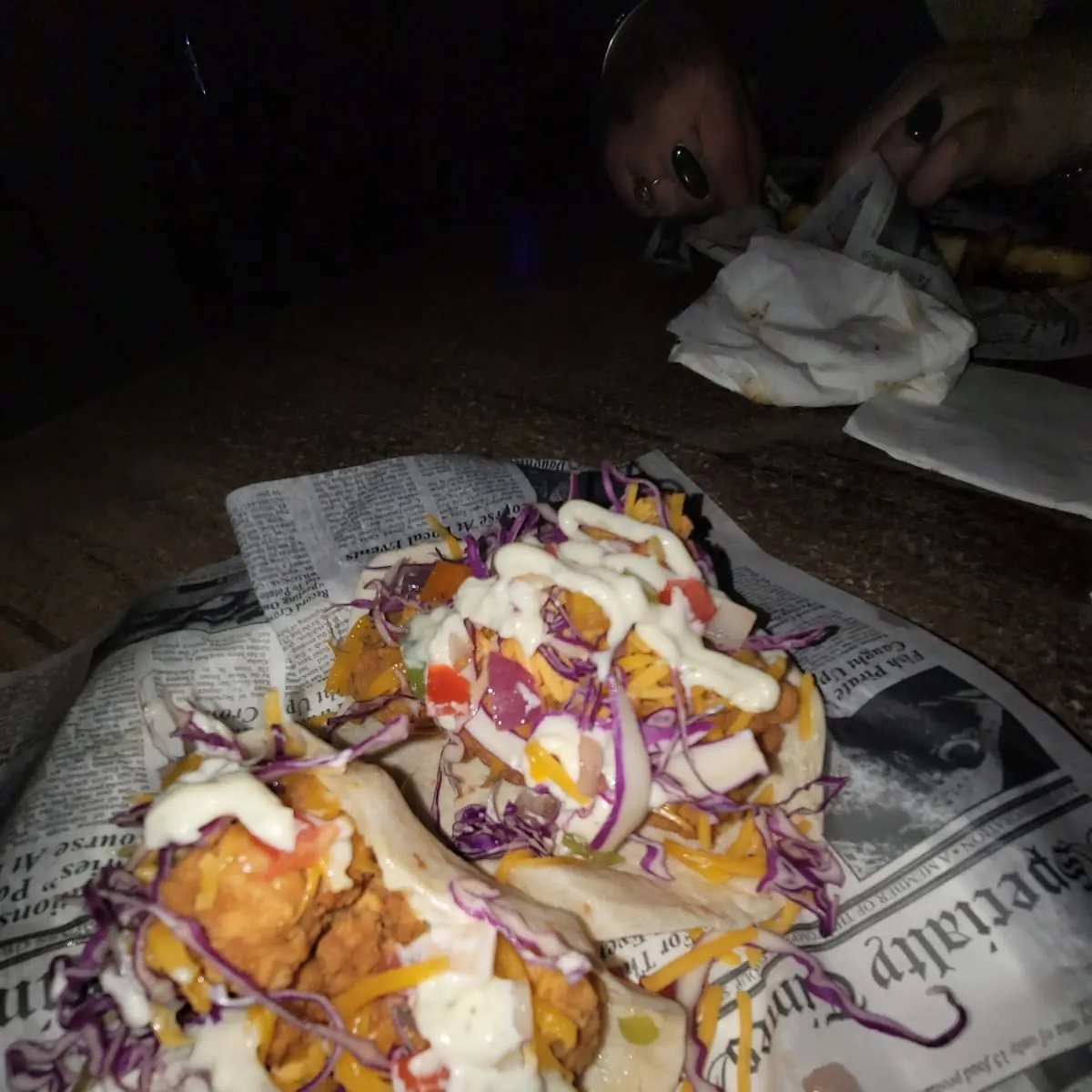 Fried Chicken Tacos