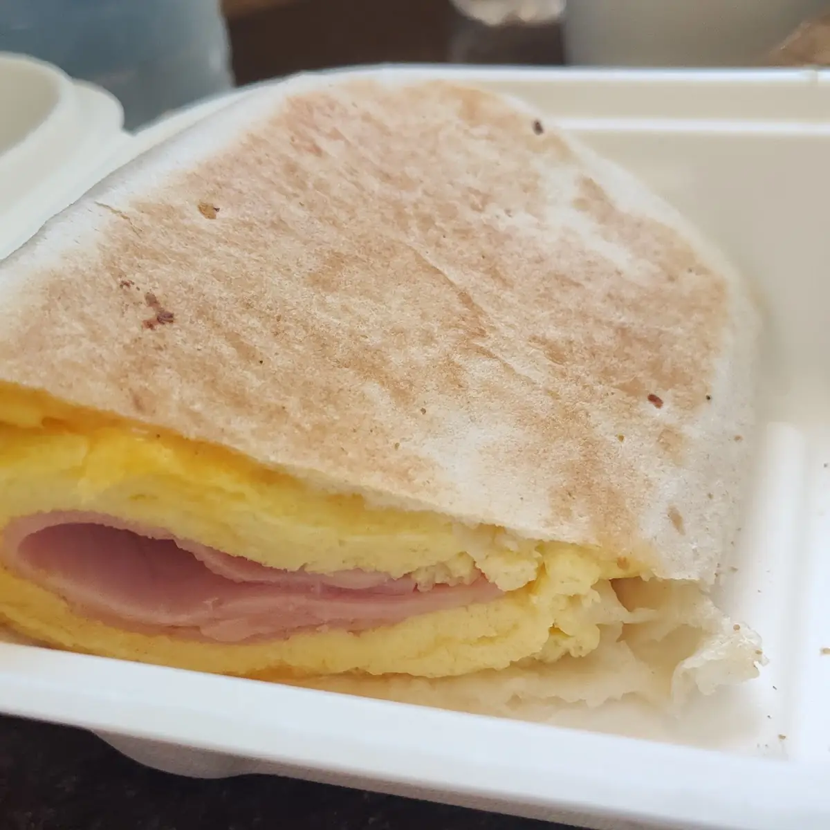Egg Ham and Cheese Wrap
