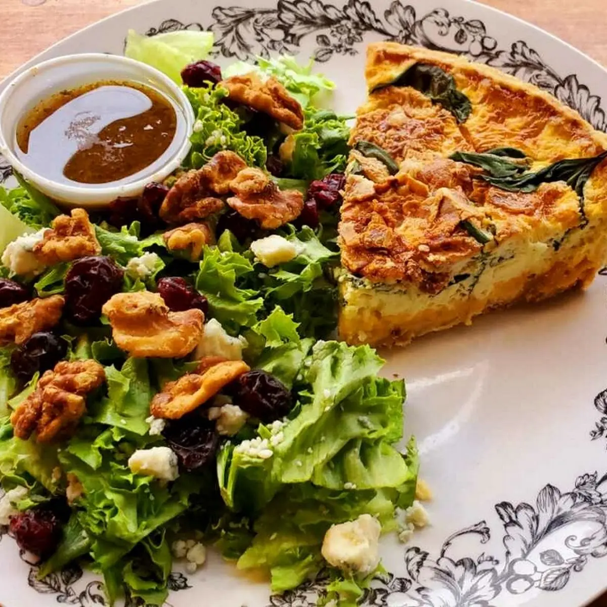 Quiche with Salad