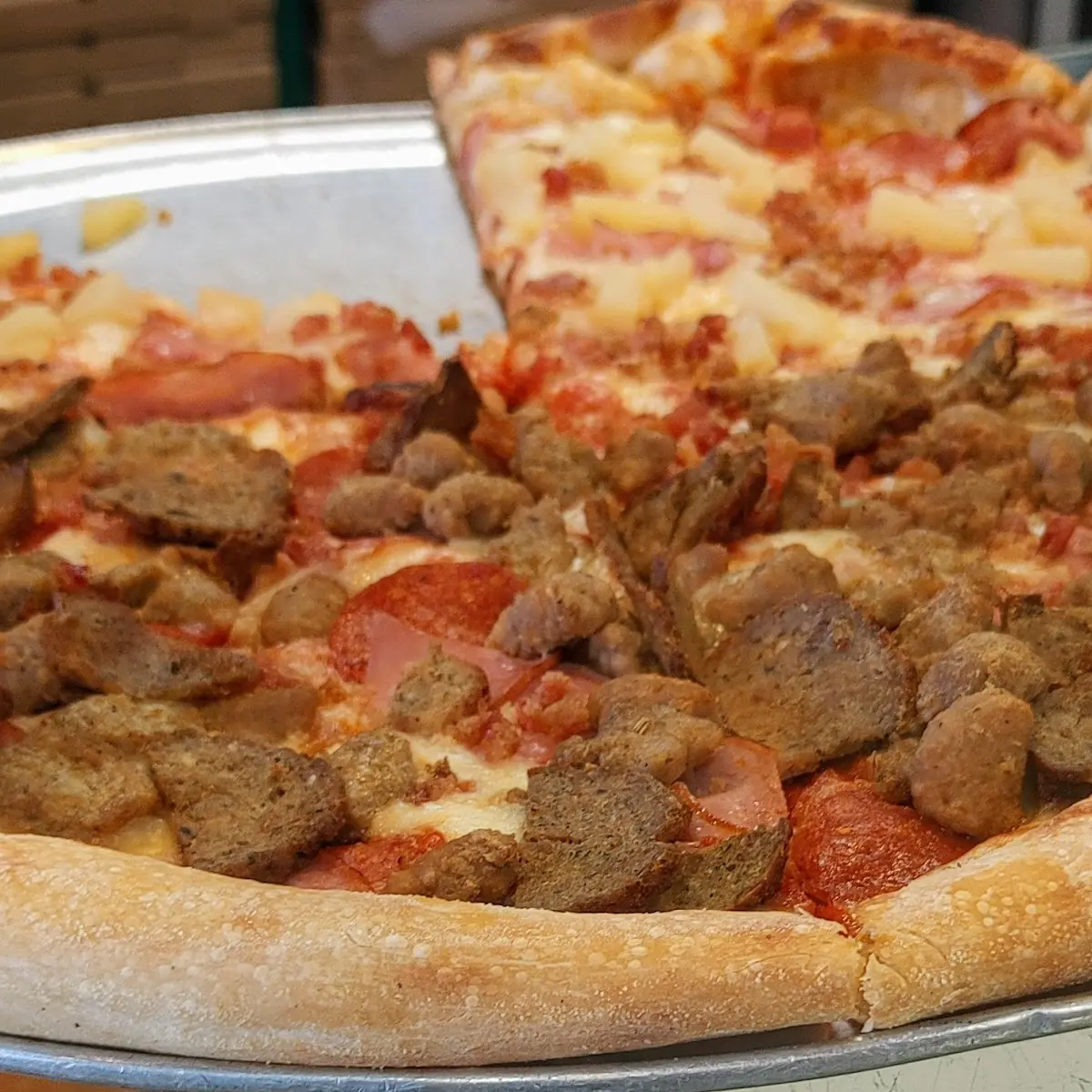 Pepperoni and Sausage Pizza