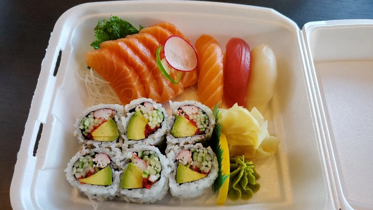 Assorted Sashim Assorted Sushi California Roll, Pearl Sushi