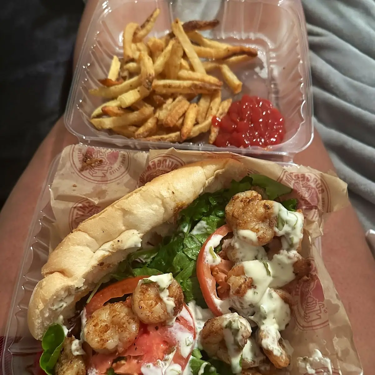 Grilled Shrimp Poboy