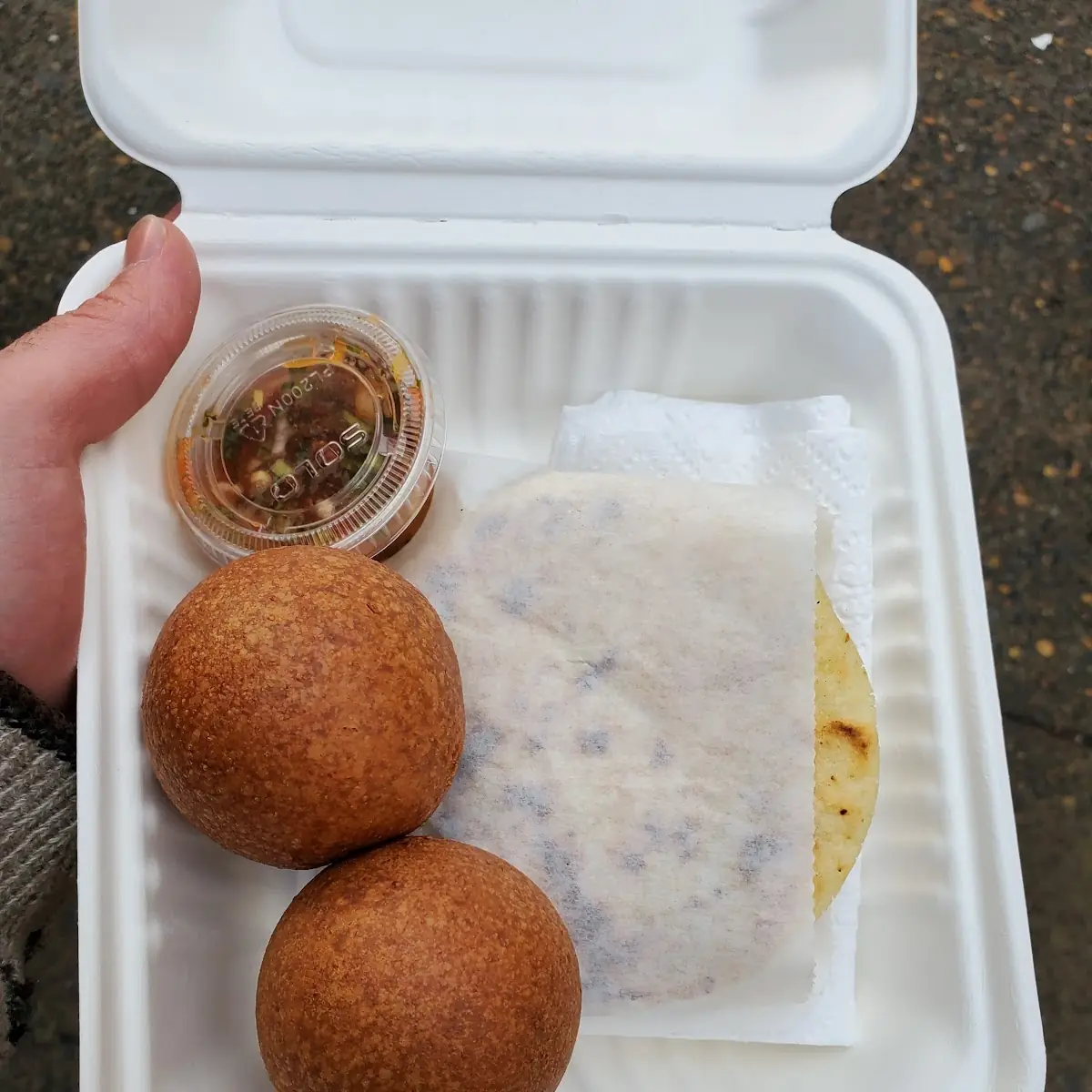 Chicken Arepa