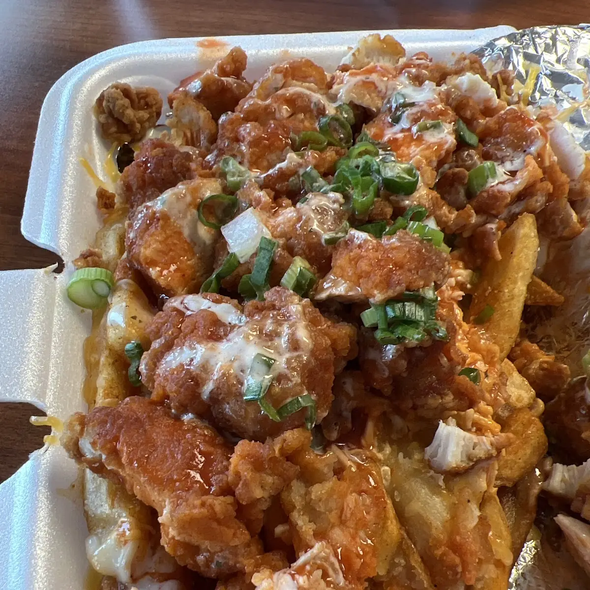 BONELESS Buffalo wings w/ Fries