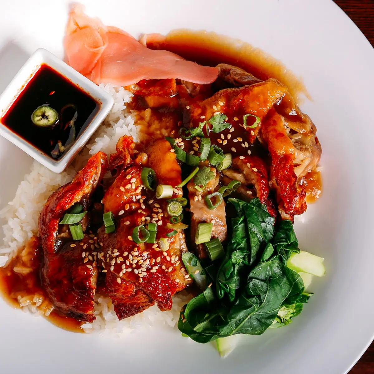 Duck over Rice Bowl