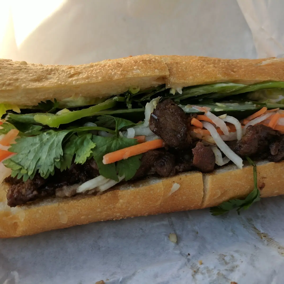 Grilled Pork Banh MI Sandwich