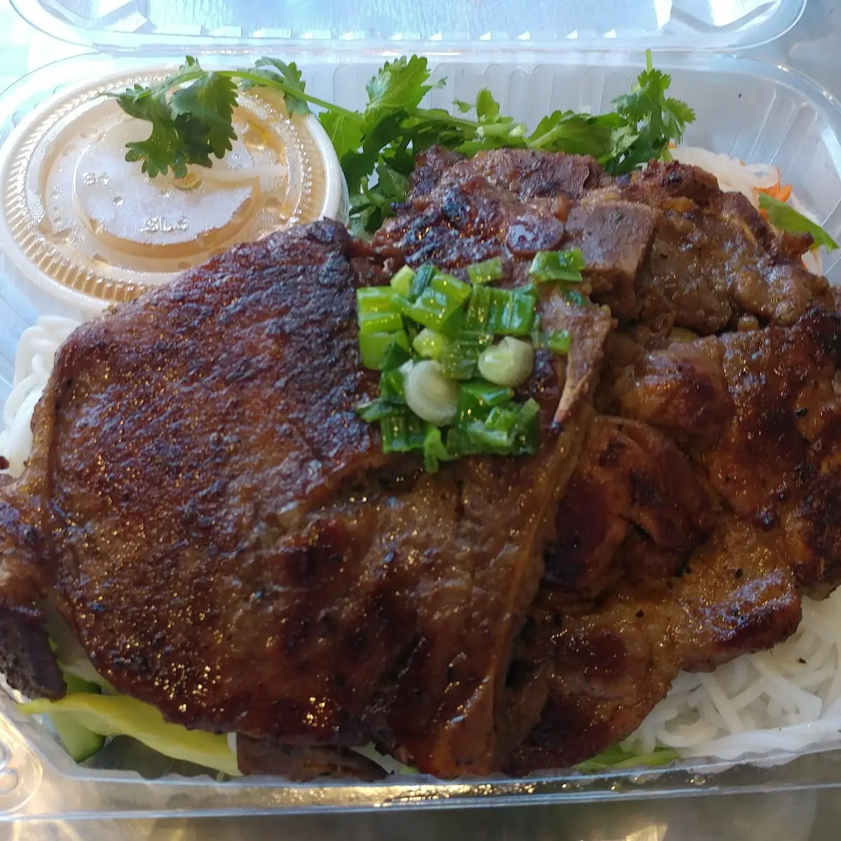 Grilled Pork over Rice Vermicelli