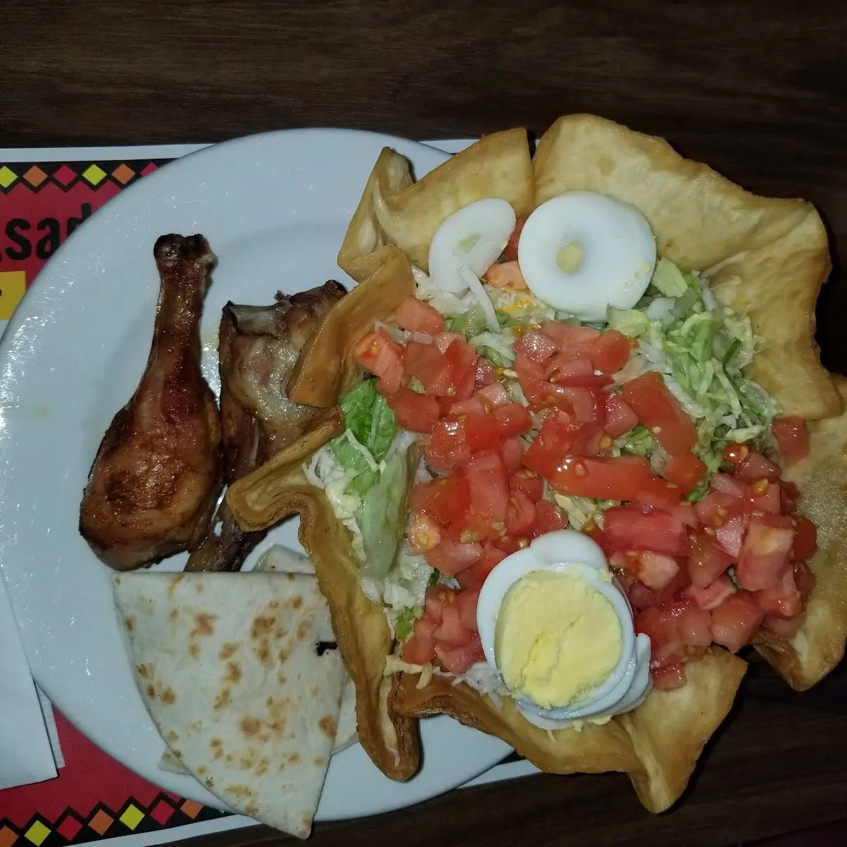 Taco Salad and Baked Chicken
